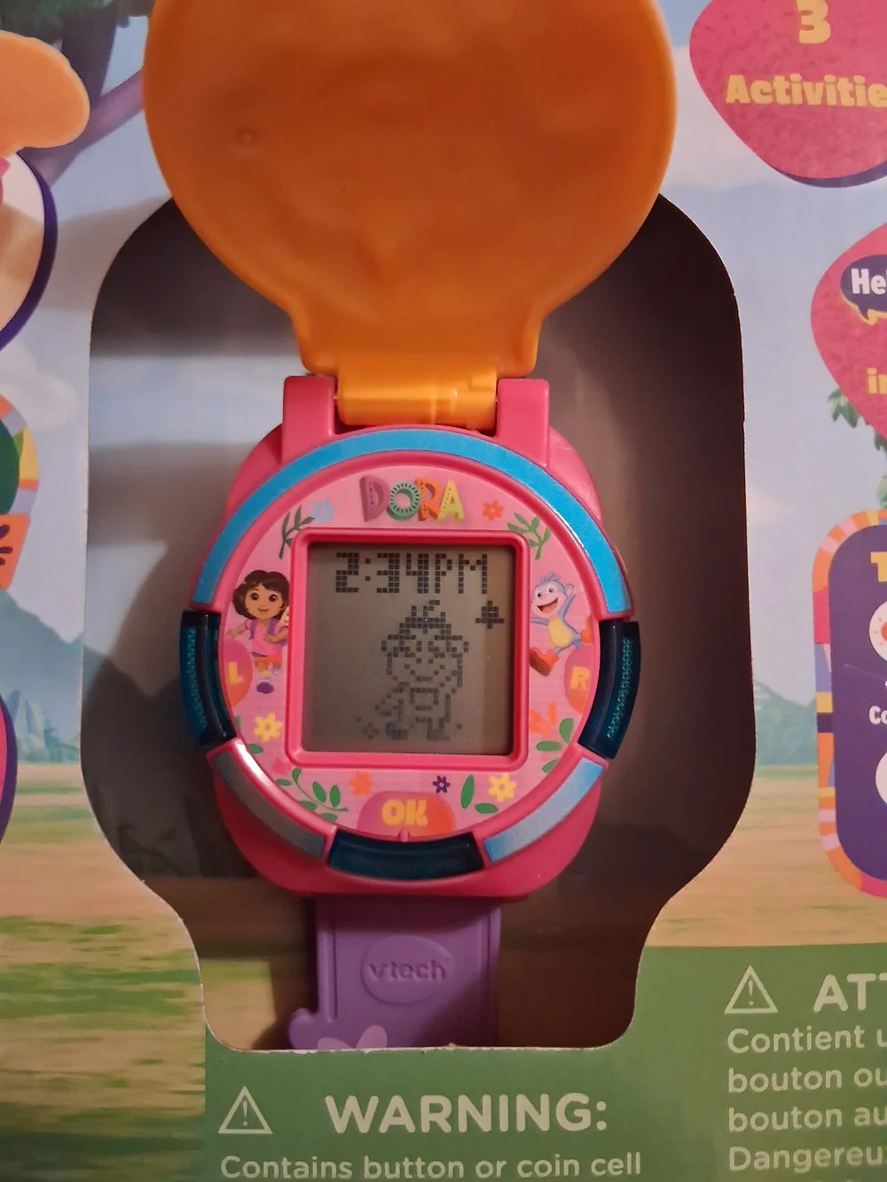 VTech Dora Time for Learning Adventure Watch - Yellow and Pink